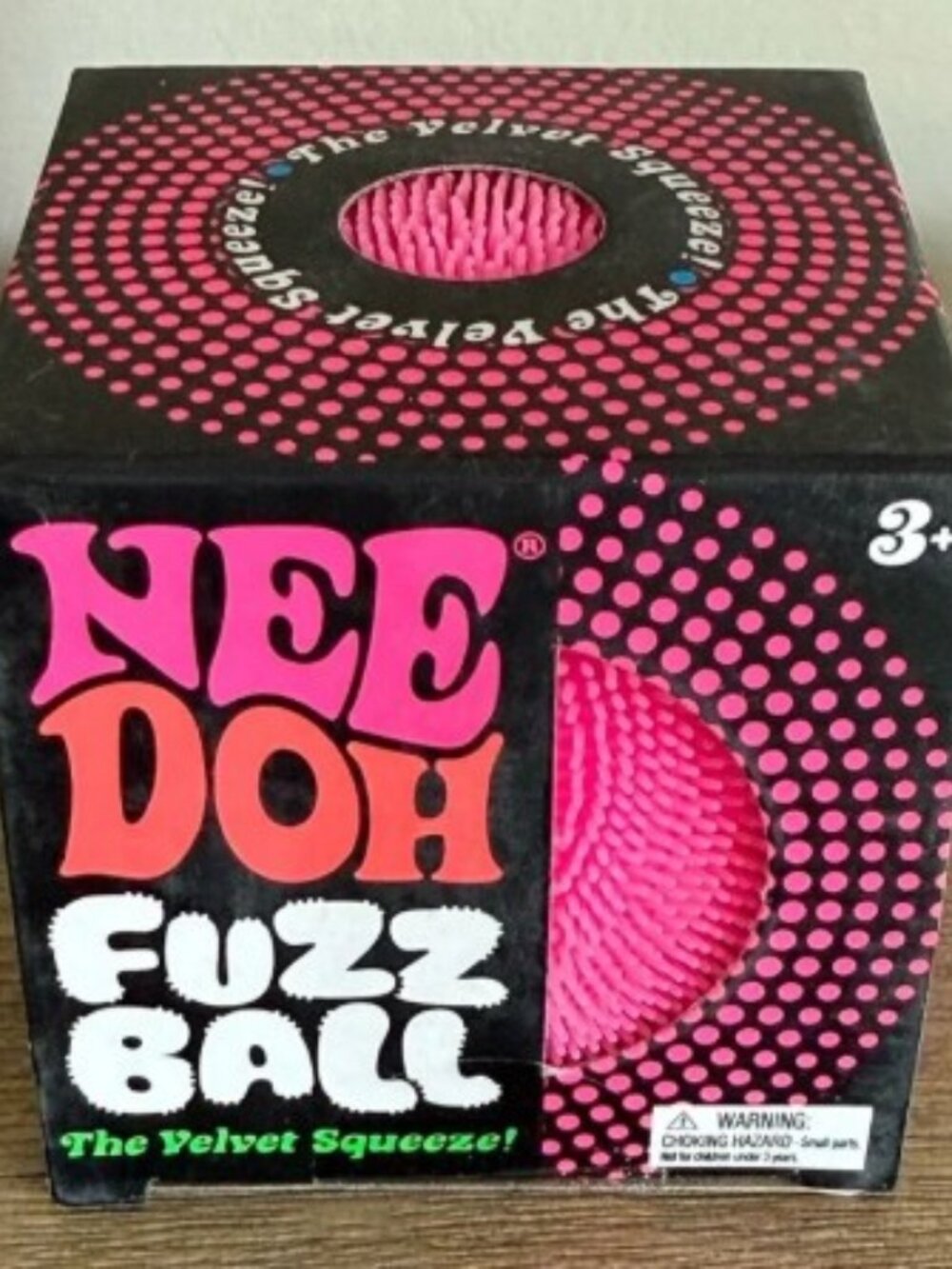 NEE DOH Fuzz Ball - Pink Velvet Squeeze